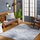 preview thumbnail 19 of 20, Livabliss Tuareg Coastal Leafy Outdoor Area Rug 9'2" x 12' - Cream/Blue