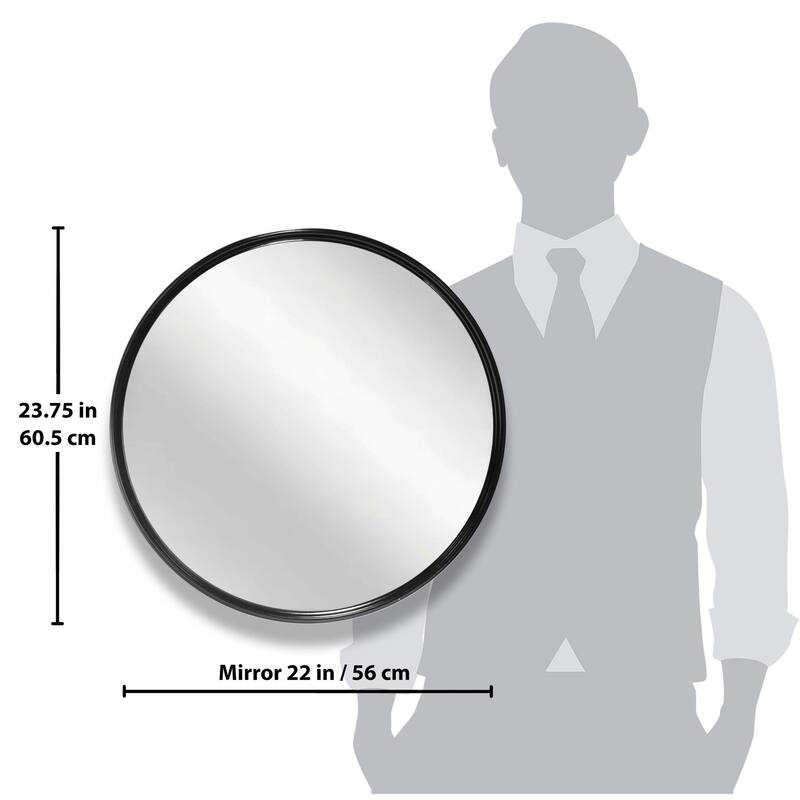 Deep Metal Wall Mirror - 24 x 2.5 x 24