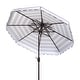 preview thumbnail 9 of 13, SAFAVIEH Outdoor Living Vienna 9Ft Round Double Top Crank Umbrella