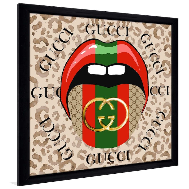 "Gucci Tongue" by Jodi Print on Acrylic