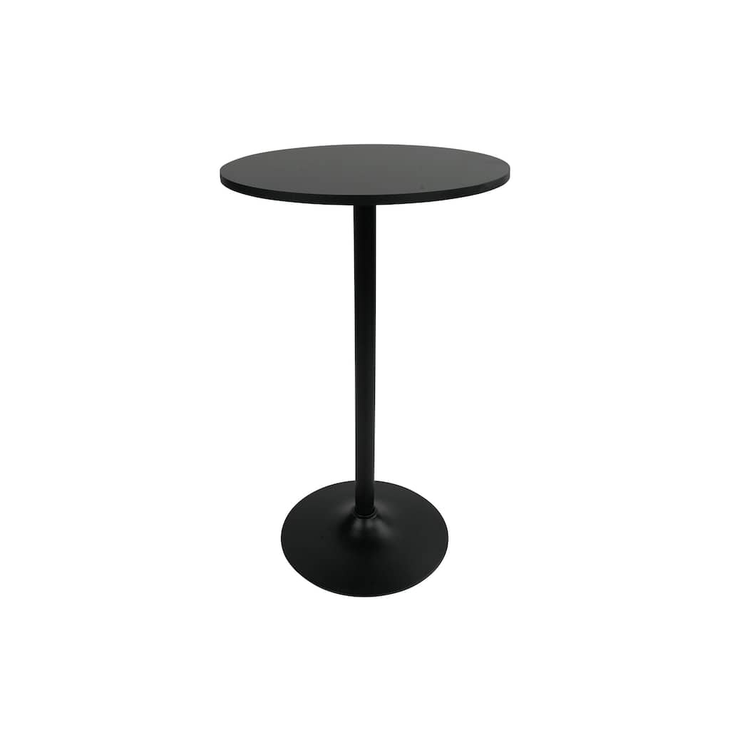 Home 2 Office Black Round Top Pub Table