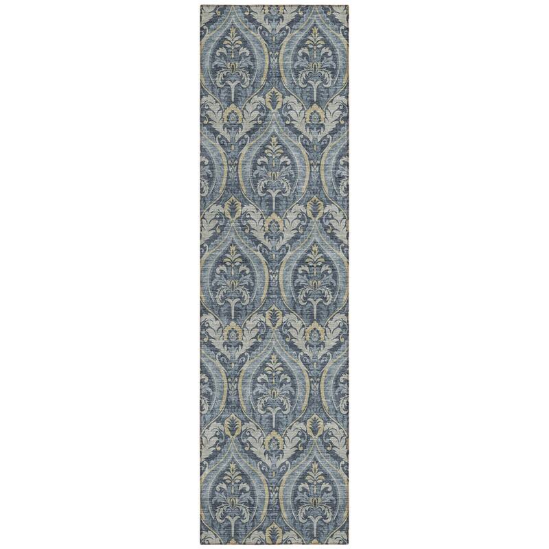Rami Graceful Floral Weather Resistant Classic Meets Modern Outdoor Rug
