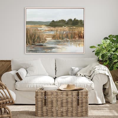 Wetland Grasses II Giclee on Canvas No Glass
