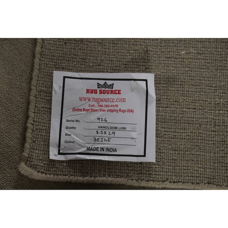 Gabbeh Indian Runner Rug Hand-Knotted Hallway Wool Carpet - 2'9" x 8'3"