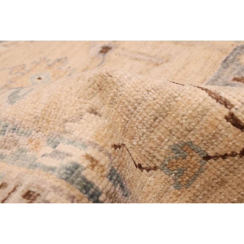 ECARPETGALLERY Hand-knotted Jules Serapi Beige Wool Rug - 9'2 x 11'7