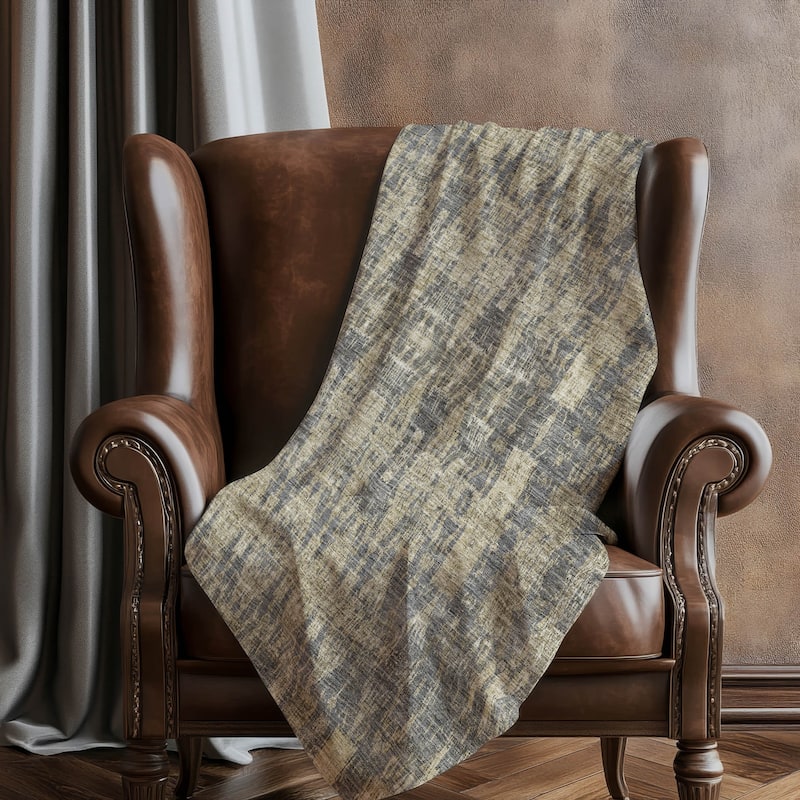 Premium Machine Washable Modern Moroccan Sherpa Throw Blanket
