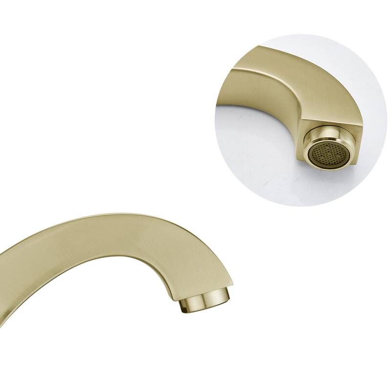 Topcraft Two Handle Bathroom Sink Faucet with Pop-Up Drainer