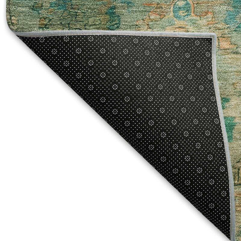 Machine Washable Indoor/ Outdoor Traditional Serenity Chantille Rug