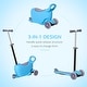 preview thumbnail 11 of 12, Kids 3-Wheel Scooter with Seat, Adjustable Handle, and Rear Brake for Safe Play