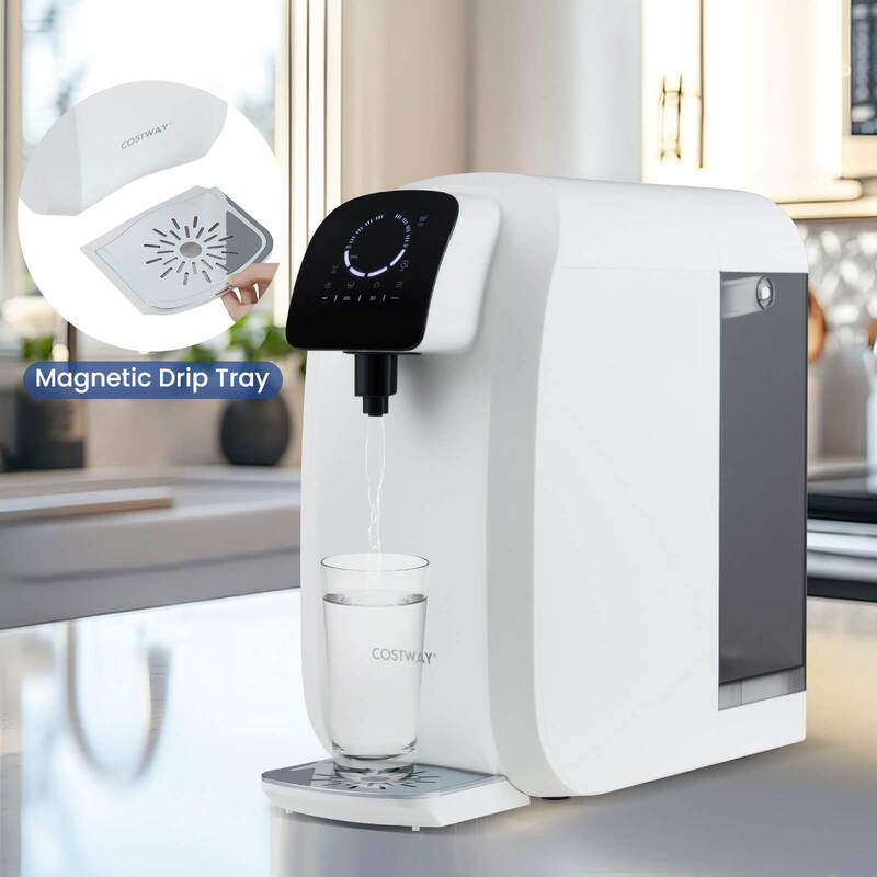 Costway 5-Stage RO + PPC Water Filtration System with UV Light, 4:1 - as pic shows - See Details