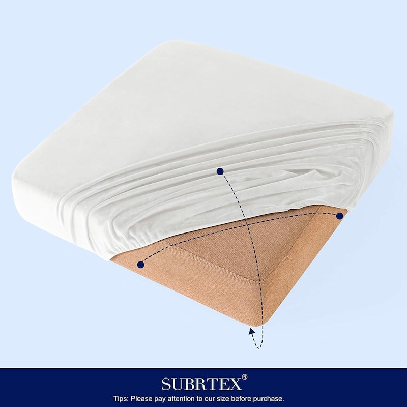 Subrtex Armchair Cushion Covers Velvet Stretch Furniture Protector