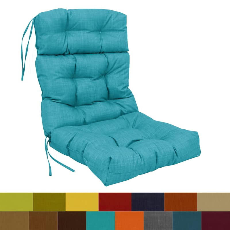 Multi-section Tufted Outdoor Seat/Back Chair Cushion (Multiple Sizes)