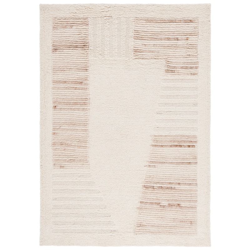SAFAVIEH Handmade Vermont Rolanda Transitional Wool Rug - 3' x 5' - Ivory/Beige