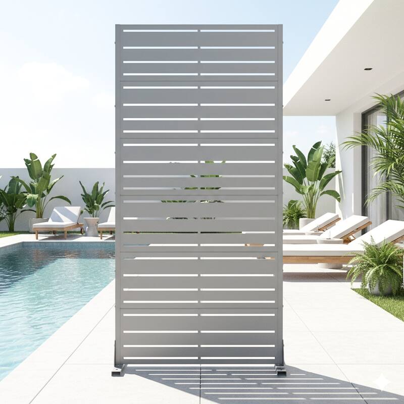 Outdoor Privacy Screen Metal Privacy Screen Panel Free Standing