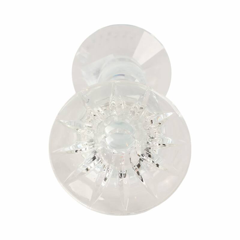 Glass Crystal Pillar and Taper Candle Holder Modern Glam Design