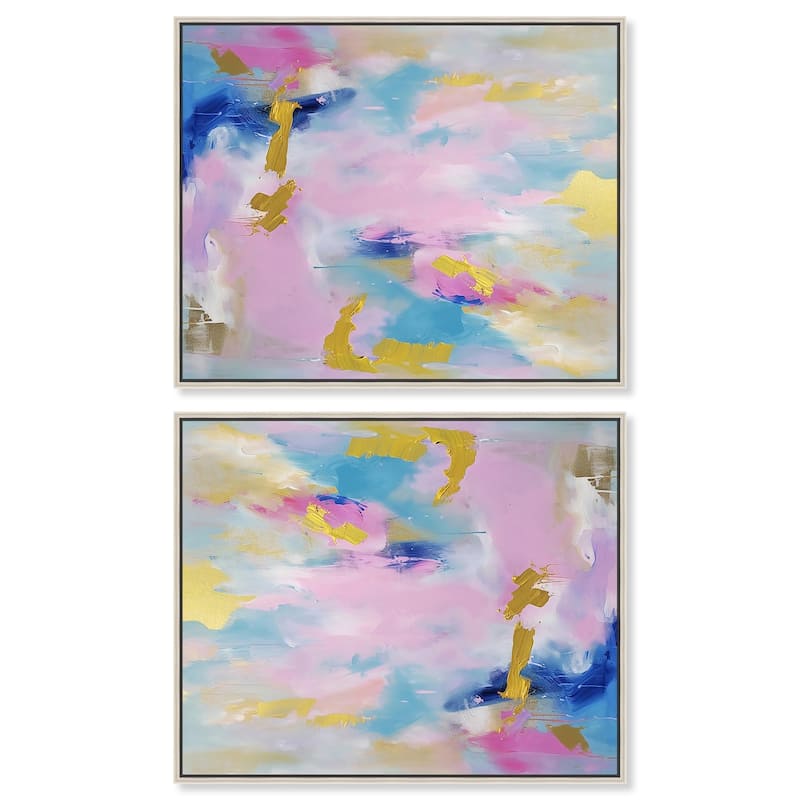 Through the Goal Canvas by Art Remedy - 30" x 20" - Gold