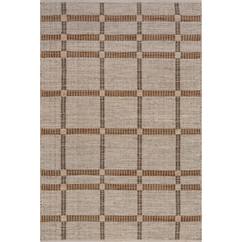 Annie Plaid Wool and Cotton Area Rug