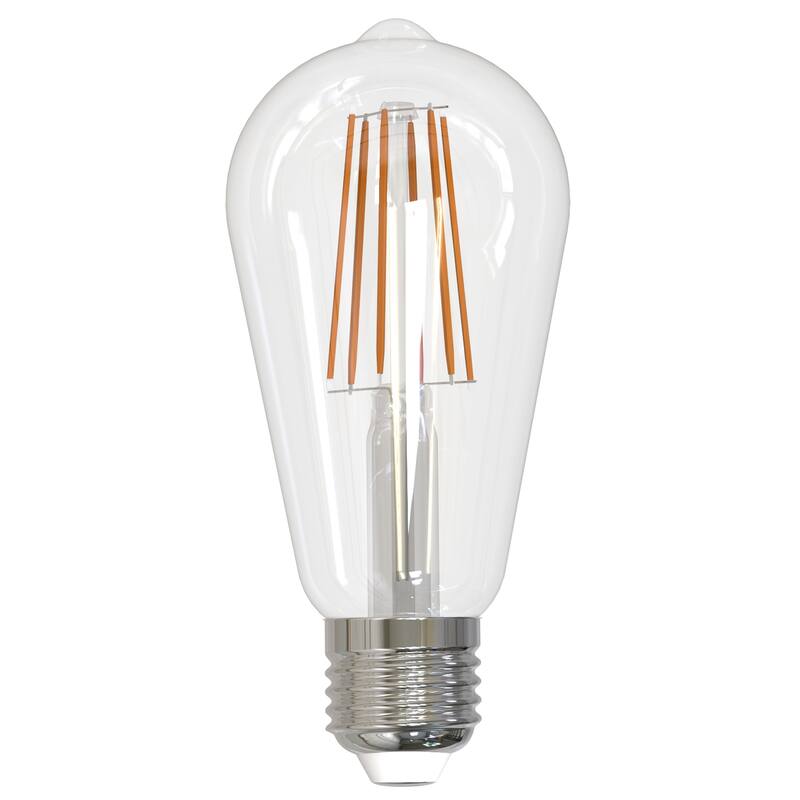 Bulbrite Pack of (2) 8.5 Watt Dimmable Clear Filament ST18 Medium (E26) LED Bulb
