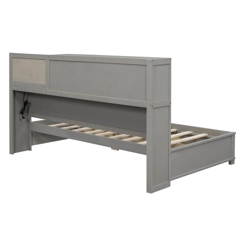 Wooden sofa bed with 3 storage drawers