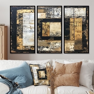 Eternal Moments Vintage Frame Collage - Abstract Collages Canvas Wall ...