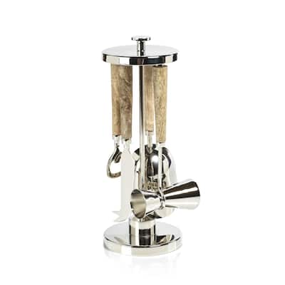 Gela 5-Piece Bar Tool Set - 4.5" x 4.5" x 11"
