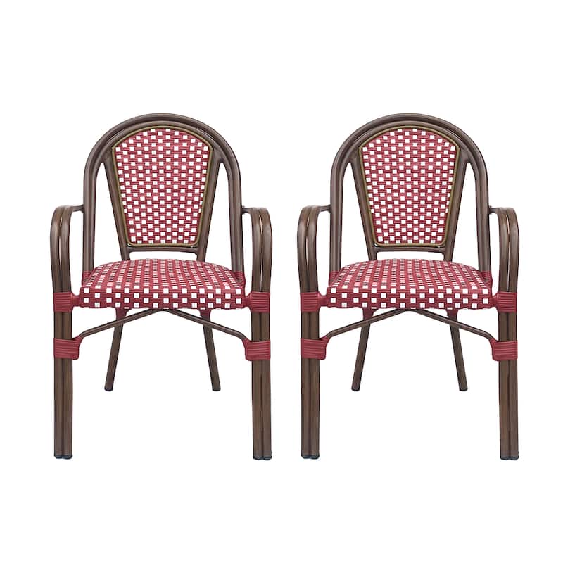 Brianna Outdoor Outdoor Bistro Chairs (Set of 2) by Christopher Knight Home