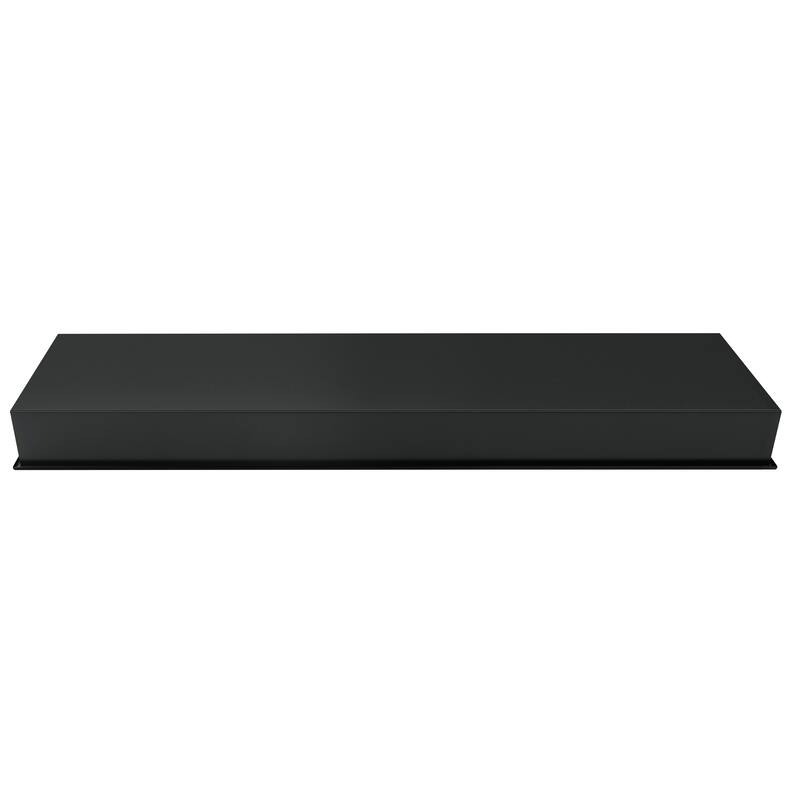 12-in x 36-in Ultra-thin Frame Recessed Stainless Steel Shower Niche with 2-Accessory Shelves Matte Black
