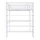 preview thumbnail 32 of 79, Twin/Full Loft Bed with Shelves, Workstation & Storage - Metal Frame