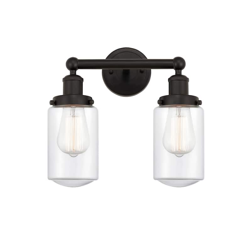 Innovations Lighting 616-2W-10-16 Dover Vanity Dover 2 Light 16" Wide - Oil Rubbed Bronze / Clear