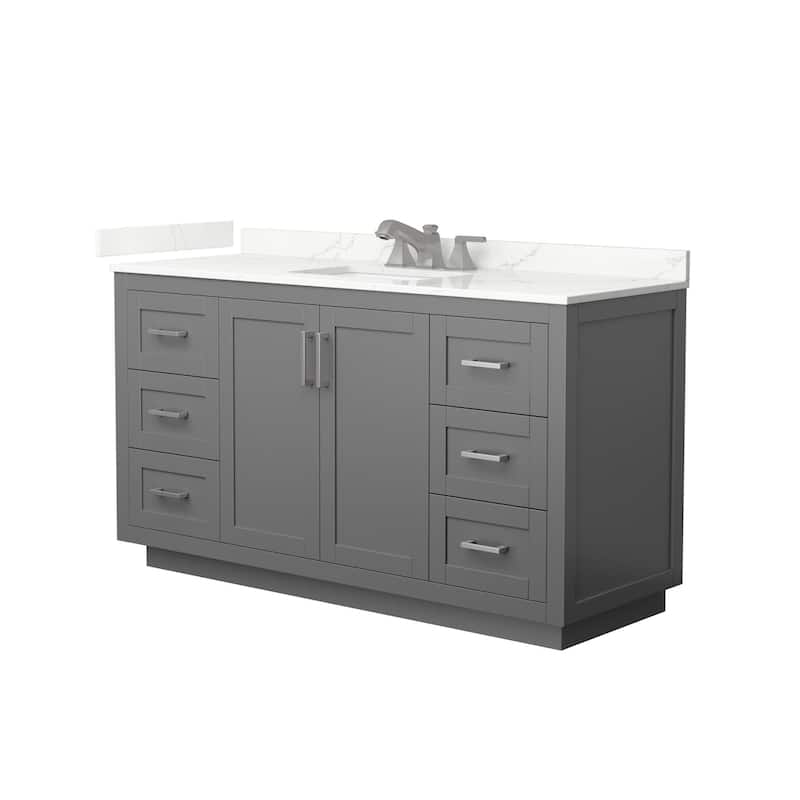Wyndham Collection WCF292960S-QTZ-US3MXX Miranda 60" Free Standing