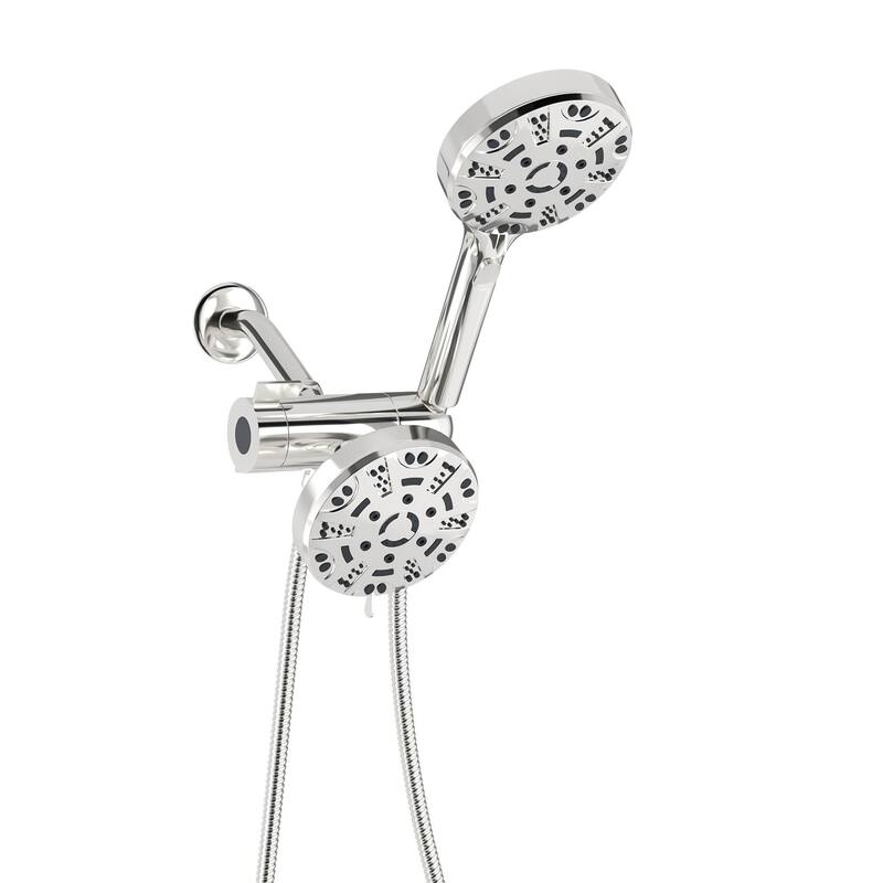 Kichae 8-seting Rainfall Showerhead and Handheld Shower (with Pause Switch) - Chrome