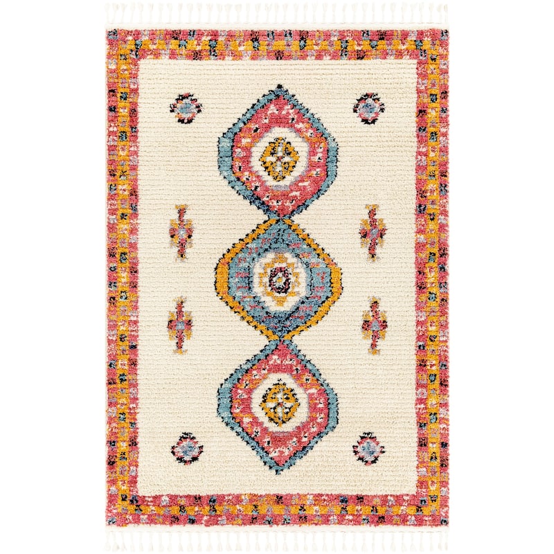 Livabliss Casual Casablanca Shag Tribal Area Rug