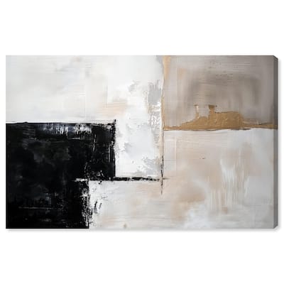 Black Dust and White Ash II Canvas by Art Remedy, Gallery Wrapped