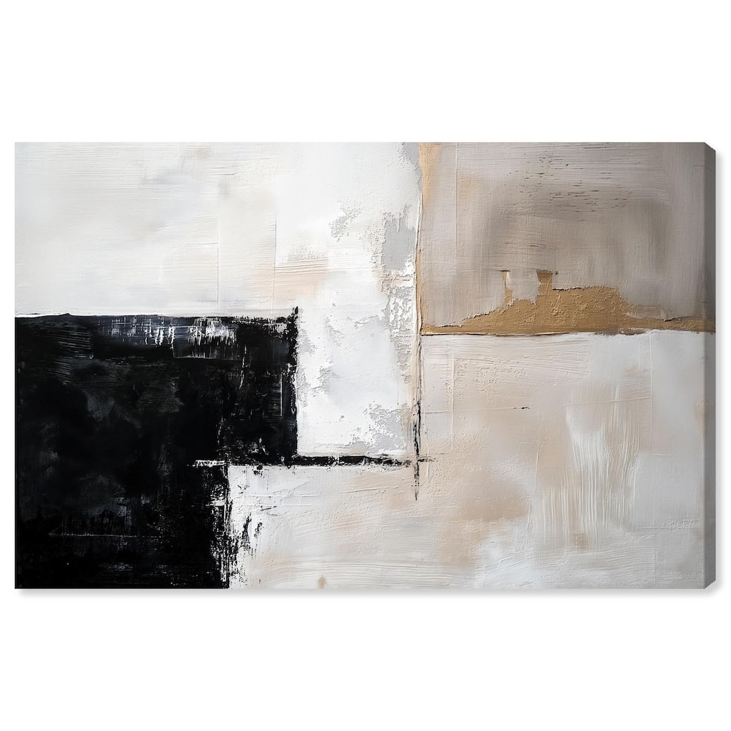 Black Dust and White Ash II Canvas by Art Remedy, Gallery Wrapped