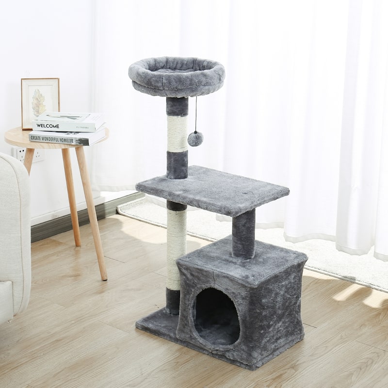Pet Cat Tree Condo House Scratcher Scratching Post Climbing Tree Toys