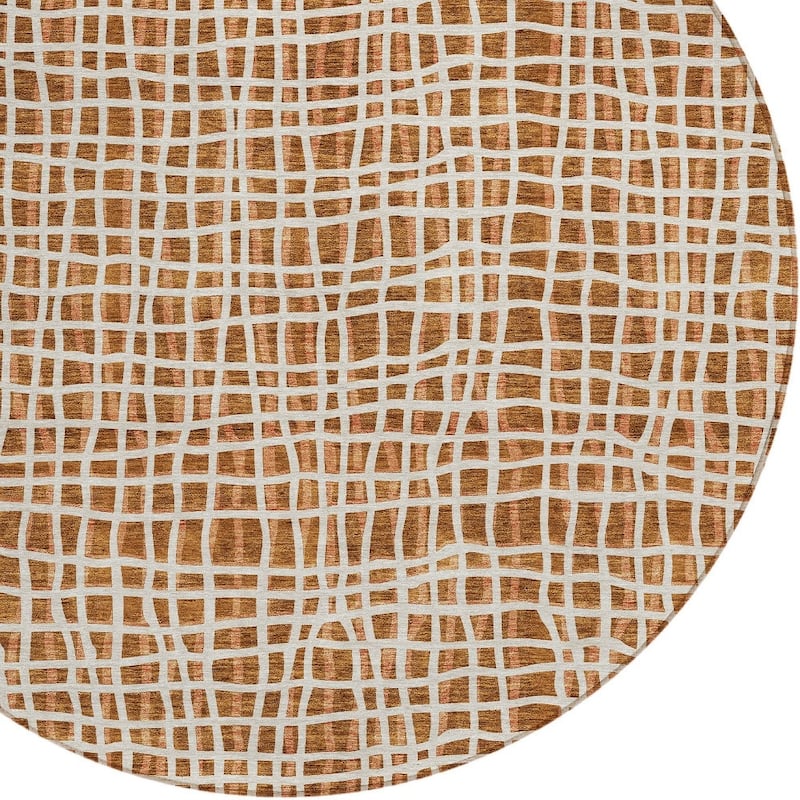 HomeRoots Striped Transitional Rectangle Outdoor Rug