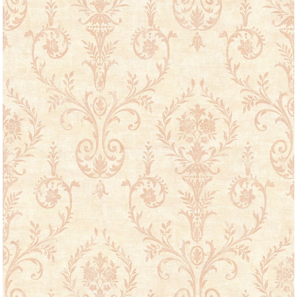 Seabrook Designs Verity Damask Unpasted Wallpaper