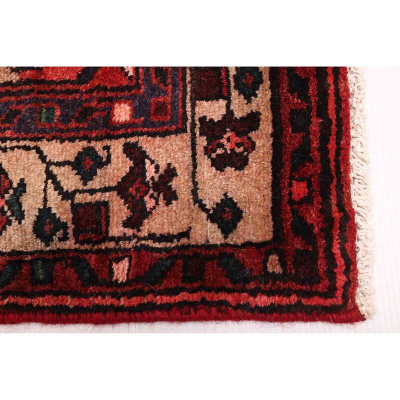 ECARPETGALLERY Hand-knotted Andelz Red Wool Rug - 3'5 x 9'2