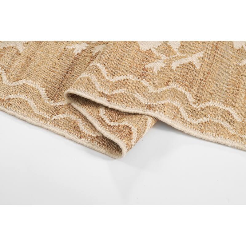 Erin Gates by Momeni Orchard Leaning Flower Hand Woven Wool and Jute Area Rug