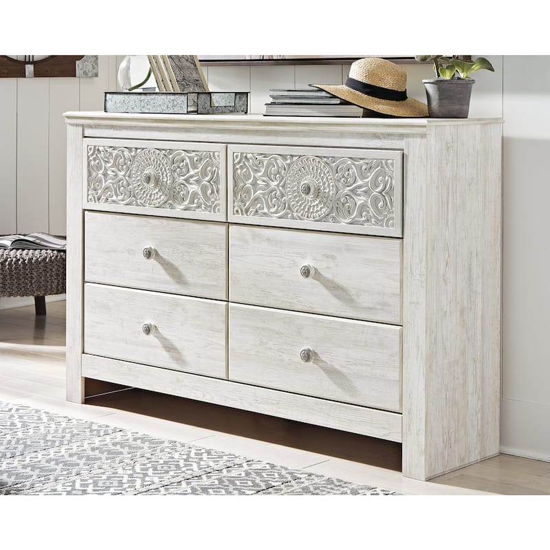 Paxberry Whitewash Dresser