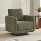 preview thumbnail 52 of 67, Spruce & Spring Rebecca Swivel Accent Chair Armchair with Back Cushion Single - Moss Green