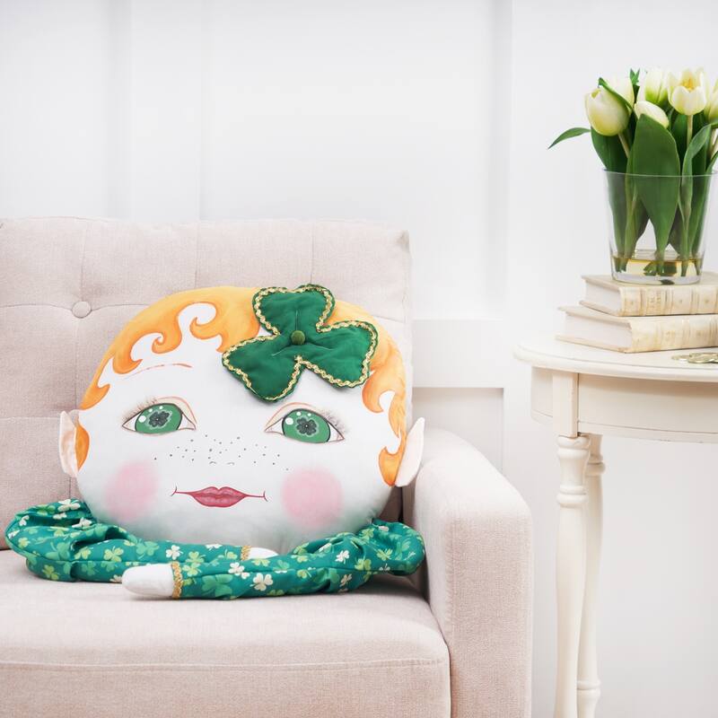 Ireland Zombinaland St. Patrick's Day Saint Pattys Decorative Soft Figurine Pillow