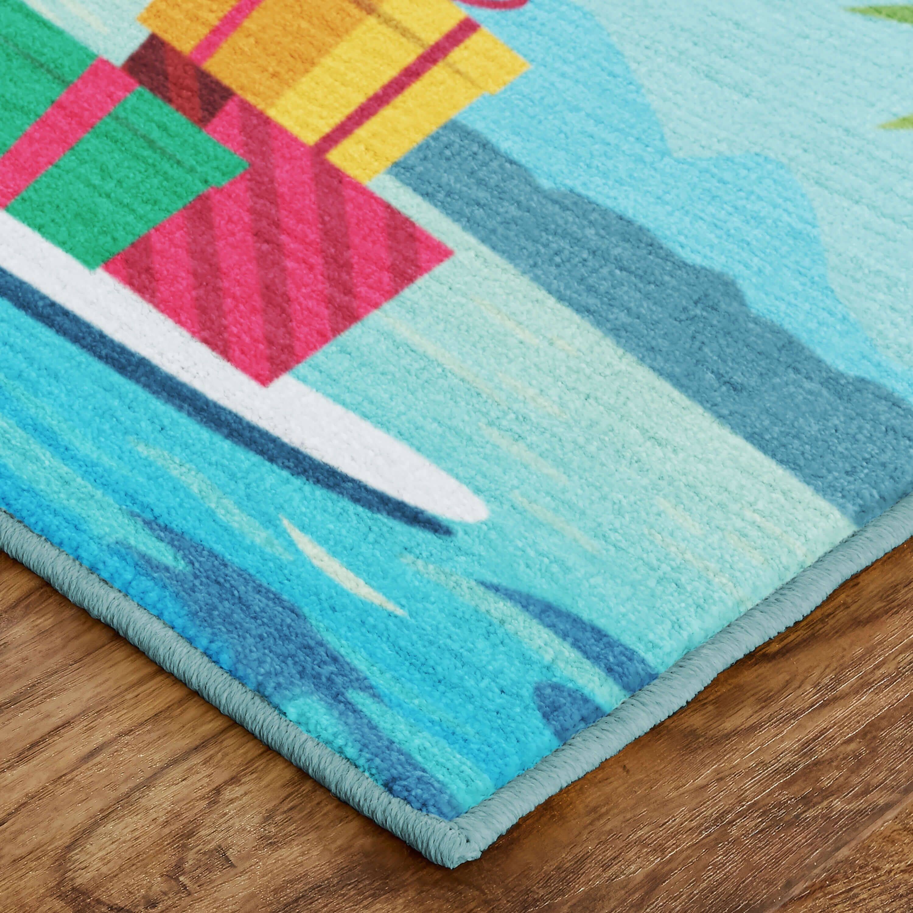 Mohawk Prismatic Paddleboard Santa Kitchen Mat Bed Bath & Beyond