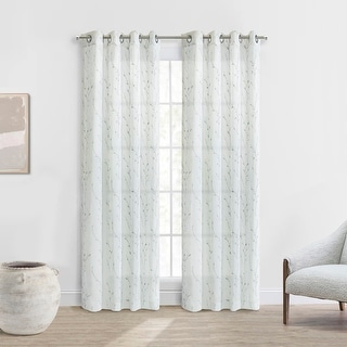Ivy Light Filtering Grommet Curtain Panel - Bed Bath & Beyond - 40667042