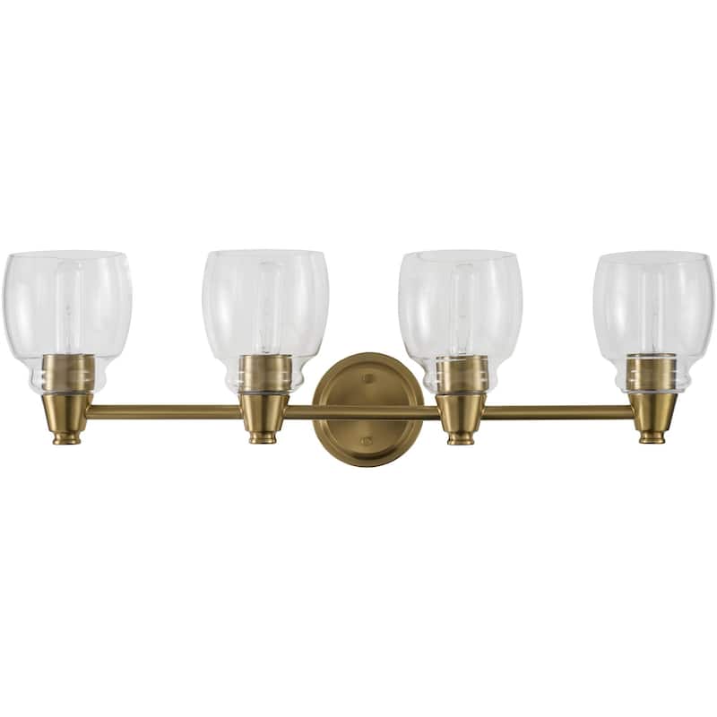 Livabliss Levene Rustic Wall Sconce - 7"L x 30"W x 9"H - Gold - 7"L x 30"W x 9"H