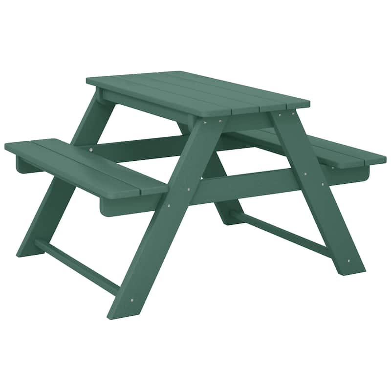 Laguna Kids Outdoor Poly Picnic Table - Dark Green