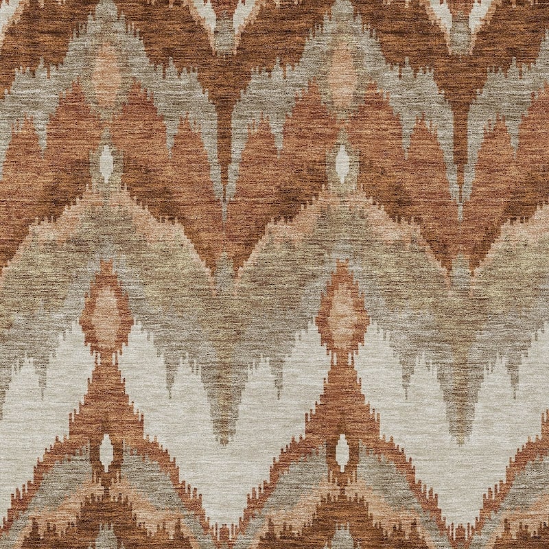 HomeRoots Ikat Transitional Rectangle Outdoor Rug