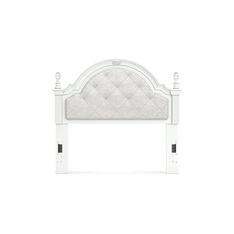 Signature Design by Ashley Trindura White Full Upholstered Panel Headboard
