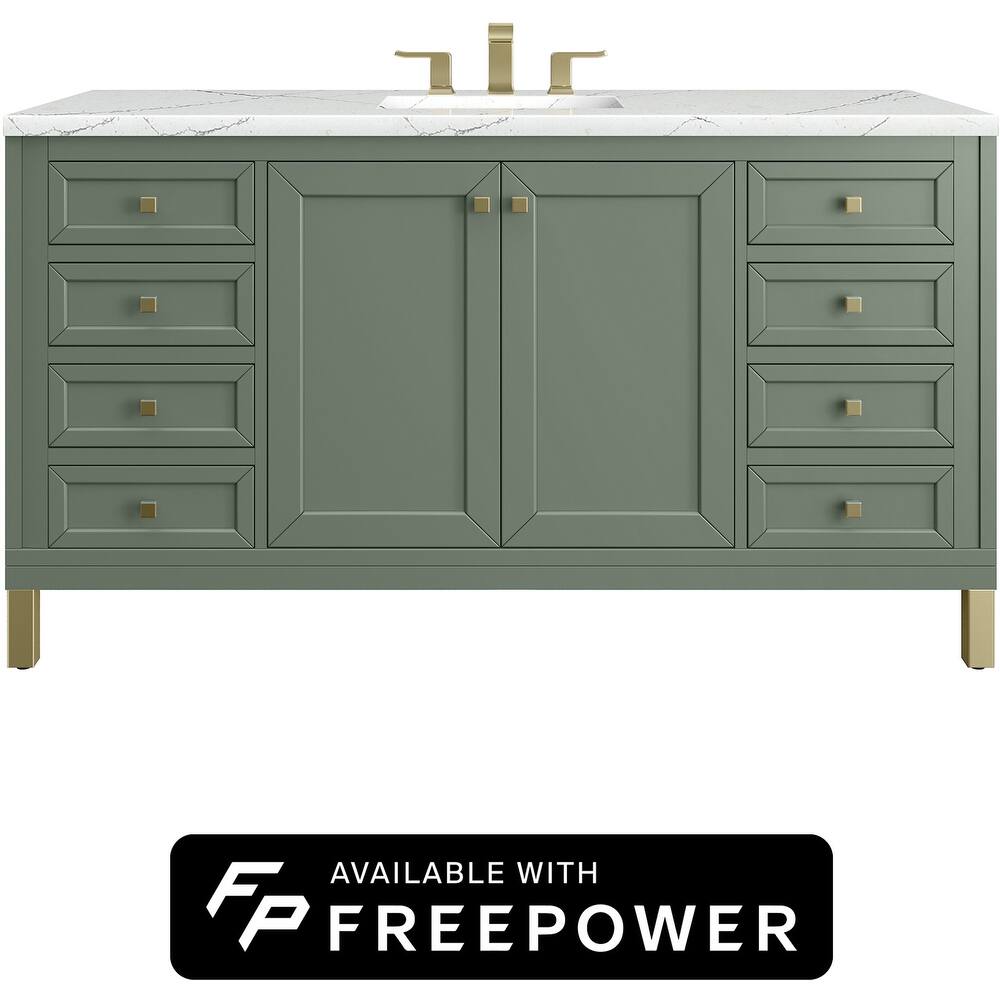 James Martin Vanities 503-V60S-FENC Chicago 60" Free Standing Single