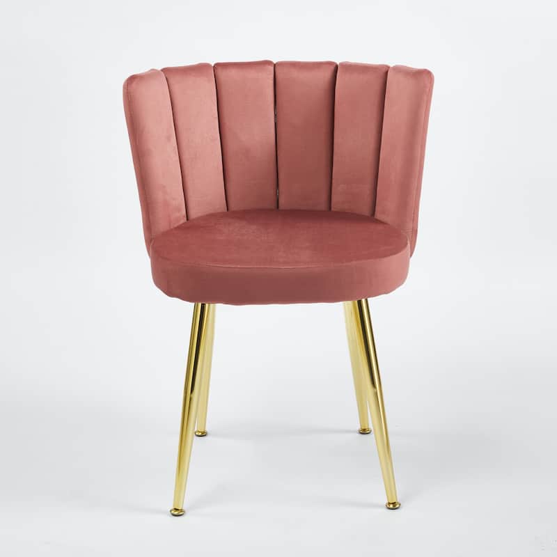 Modern dining chair(set of 2 ) with iron tube legs, comfortable backrest, suitable for dining room, living room, cafe